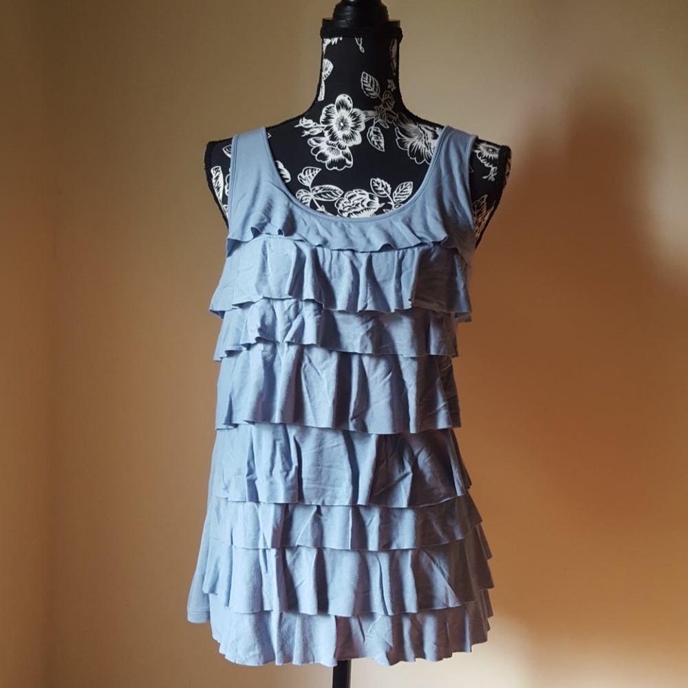 Liz Claiborne 💙Light Blue Layered Top